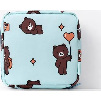 Kosmetická taška Malá dámská kosmetická taštička s zipem - zelená-200003699