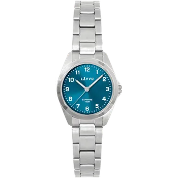 Hodinky LAVVU Stříbrné dámské titanové hodinky EINA s vodotěsností 100M a saf. sklem LWL5053 (LAVVU Stříbrné dámské titanové hodinky EINA s vodotěsností 100M a safírovým sklem LWL5053)