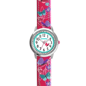 Hodinky CLOCKODILE Hravé růžové dívčí dětské hodinky MOTÝL CWG5151 (CLOCKODILE Růžové dívčí dětské hodinky MOTÝL CWG5151)