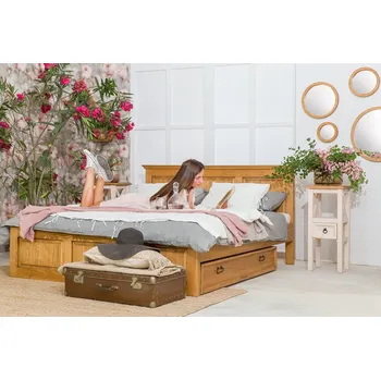 Postel ARTEN (NANO Systems s.r.o.) Rustikální jednolůžková postel POPRAD ACC03 - borovice