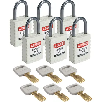 Visací zámek CPT-WHT-25AL-KD6PK