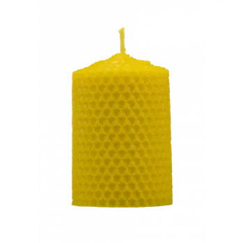Svíčka Pleva Svíčka ze včelího vosku, šíře 50 mm, výška 67 mm