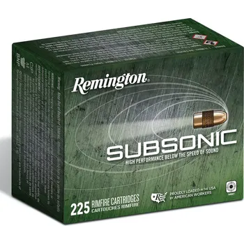 Sportovní střelba Remington Náboj kulový Remington, Subsonic, .22LR, 40GR (2,59g), CP HP, balení 225ks