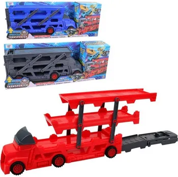 MaDe Auto nákladní na přepravu 6 aut, 45 cm - modrý