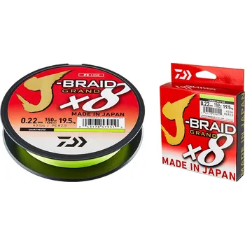 DAIWA splétaná šňůra J-BRAID GRAND X8 135 m - 135 m, 0,24 mm, 22 kg