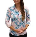 Košile Sabatti růžová s modrými květy Velikosti Sabatti: 38