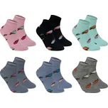 PESAIL Dámské veselé ponožky ZMRZLINY XW2672 6páry Barva: Mix, Velikost: 35-38