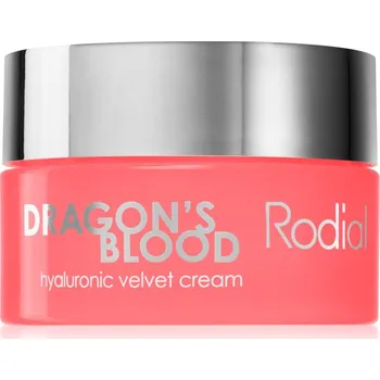 Pleťový krém Rodial Dragon's Blood Hyaluronic Velvet Cream hydratační pleťový krém s kyselinou hyaluronovou 10 ml