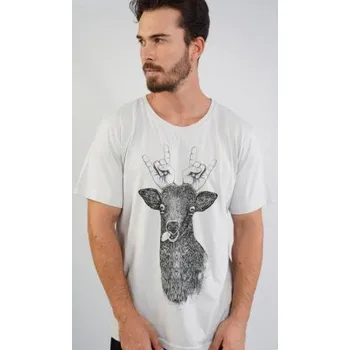 Pánské pyžamo Pánské pyžamo šortky Vienetta Secret Jelen šedá XL