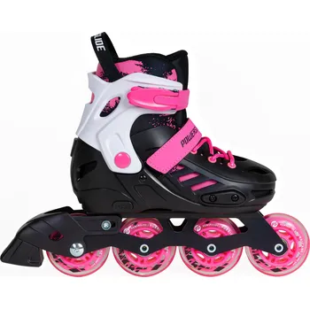 Kolečkové brusle Dětské kolečkové brusle Powerslide Khaan Junior SQD Pink, 4x, 76, 35-38 Powerslide