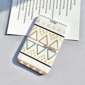 Obal na doklad Obal na kartu s geometrickým vzorem - žádný řetězec 7