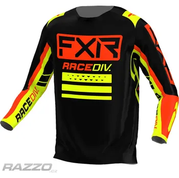 Moto dres Pánský MX dres FXR Clutch Pro MX Jersey Black NukeRed HiVis 2022 XL