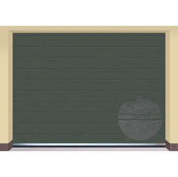 Garážová vrata AMPEL s.r.o. Sekční garážová vrata ANTRACIT RAL 7016 CL 405×305 cm s elektrickým pohonem - Montáž svépomocí