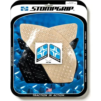 Polep vozidla VÝPRODEJ II. jakost - Protiskluzové a ochranné polepy nádrže STOMPGRIP - 08-10 KAWASAKI ZX10R - pár Barva: černá