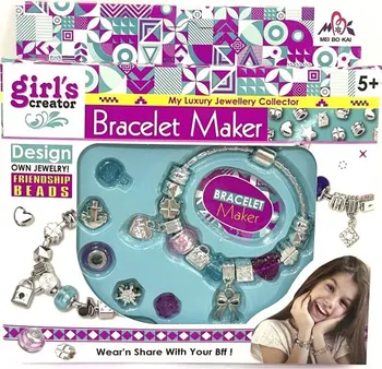 dětská sada na výrobu šperků Girl's Creator Sada na tvorbu náramků přátelství Bracelet Maker