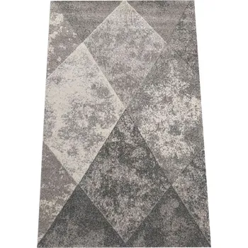 Koberec Kusový koberec VISTA 05 šedý Geometrické tvary 1cm až 1,9cm VISTA 20/20/150 80x150 Šedá