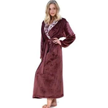 Dámský župan Dámský dlouhý župan Vestis Flora 2556 vřes 4853 vřesová XXL