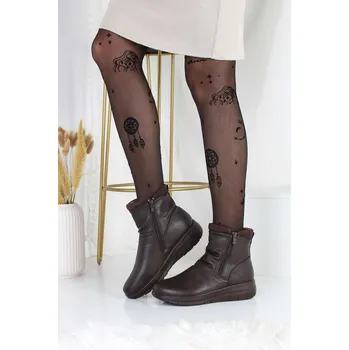 Dámská zimní obuv Chun sen Kotníkové boty na klínku 57559-2BR Velikost: 38