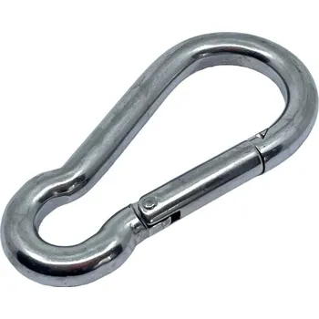 Jištění Nerezová požárnická karabina pr.10mm