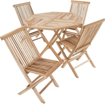 Zahradní sestava DIVERO zahradní nábytek z týkového dřeva