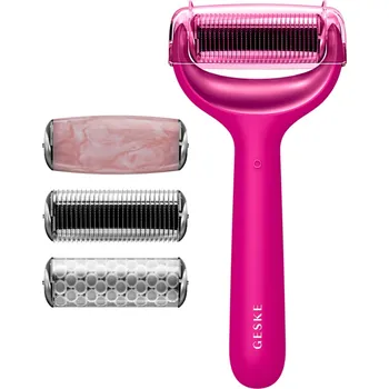 Masáž GESKE MicroNeedle Face&Body Roller 9in1 masážní váleček s mikrojehličkami magenta