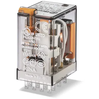 Relé Relé průmyslové miniaturní, DIN, 4P/7A, 230V AC, MA_LED,Au 55.34.8.230.5050