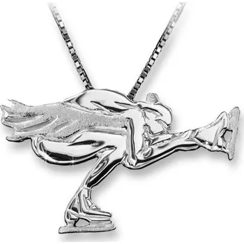 Přívěsek Mikelart,Stříbrný přívěsek krasobruslařka PT1,stříbro 925/1000