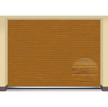 Garážová vrata AMPEL s.r.o. Sekční garážová vrata ZLATÝ DUB L 405×305 cm s elektrickým pohonem - Montáž svépomocí
