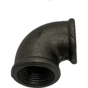 Vodovodní potrubí SVIS TRADE Koleno černé 090 6/4“ FF