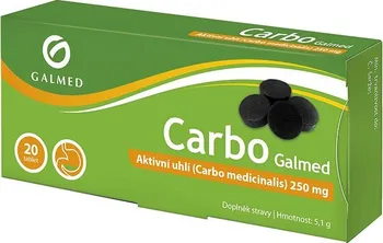 Přírodní produkt Galmed Carbo 250 mg 20 tbl.