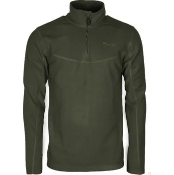 Pánská mikina Pinewood mikina Tiveden - zelená - krátký zip - Velikost 2XL