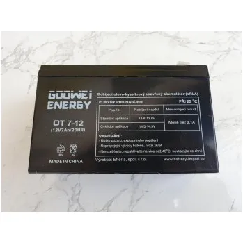 Lodní motor Goowei Energy baterie 12v 7,2Ah