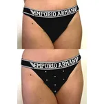 Dámská tanga Emporio Armani 164522 2R219 černá XL