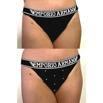 Kalhotky Dámská tanga Emporio Armani 164522 2R219 černá XL