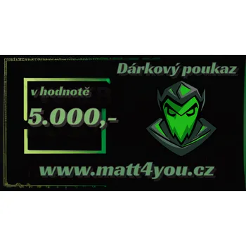 Dárková krabička MATT4YOU Dárkový poukaz > 5000,- Kč
