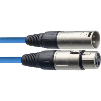 Audio kabel Stagg SMC6 CBL, mikrofonní kabel XLR/XLR, 6m, modrý