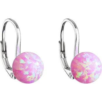 Náušnice Stříbrné náušnice s opálem,