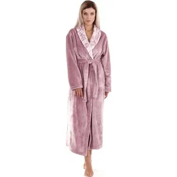 Dámský župan Dámský dlouhý župan Vestis Flora 2556 mauve mist 4353 - vřes L