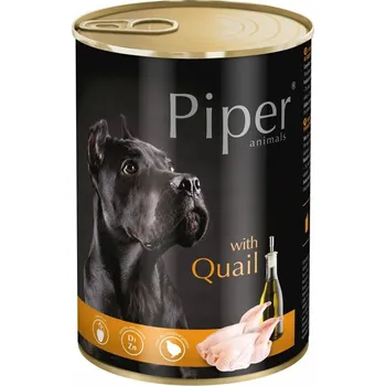 Krmivo pro psa Piper Adult konzerva s křepelkou 400 g