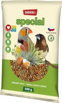 Krmivo pro ptáka DARWIN´s Special drobný exot 500 g