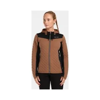 Dámská mikina Kilpi NEVIA-W hnědá UL0213KI 36; Hnědá mikina + DÁREK DLE VÝBĚRU!