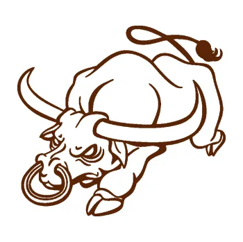 Samolepící dekorace SAMOLEPKA Býk 014 levá rozzuřený (15 - hnědá) NA AUTO, NÁLEPKA, FÓLIE, POLEP, TUNING, VLASTNÍ TEXT, TISK, AUTOSAMOLEPKY.cz, POLEPY, OBRÁZEK, LOGO, SAMOLEPKY