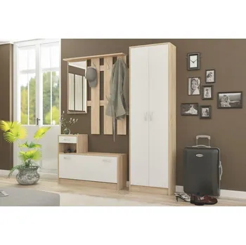 Předsíňová stěna Casarredo Orion bílá/bílý lesk