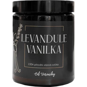 Svíčka Vonná svíčka Levandule Vanilka