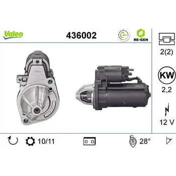 Autoelektrika Startér VALEO 436002