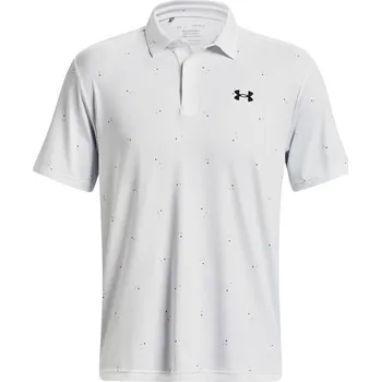 Under Armour Playoff 3.0 Printed pánské polo, bílé pánské, XS
