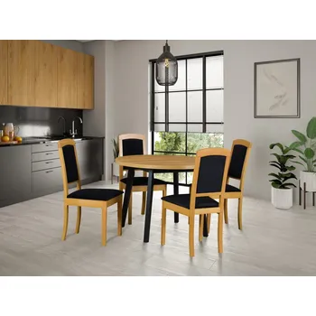 Jídelní set Jídelní set 4+1 Štěpán Vyberte Tkaninu:: Tkanina 8, Vyberte Moření:: Komplet bílé