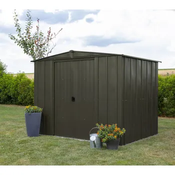 Zahradní domek Plechový zahradní domek Spacemaker 8x6 - Onyx černá (Rozměr: 254x181x201 cm)