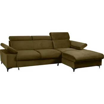 Sedací souprava Rozkládací rohová sedačka APOLO khaki
