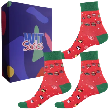 Pánské ponožky Dárkový set - Vánoce 2 - velikost 43-46 (Velikost 43-46)